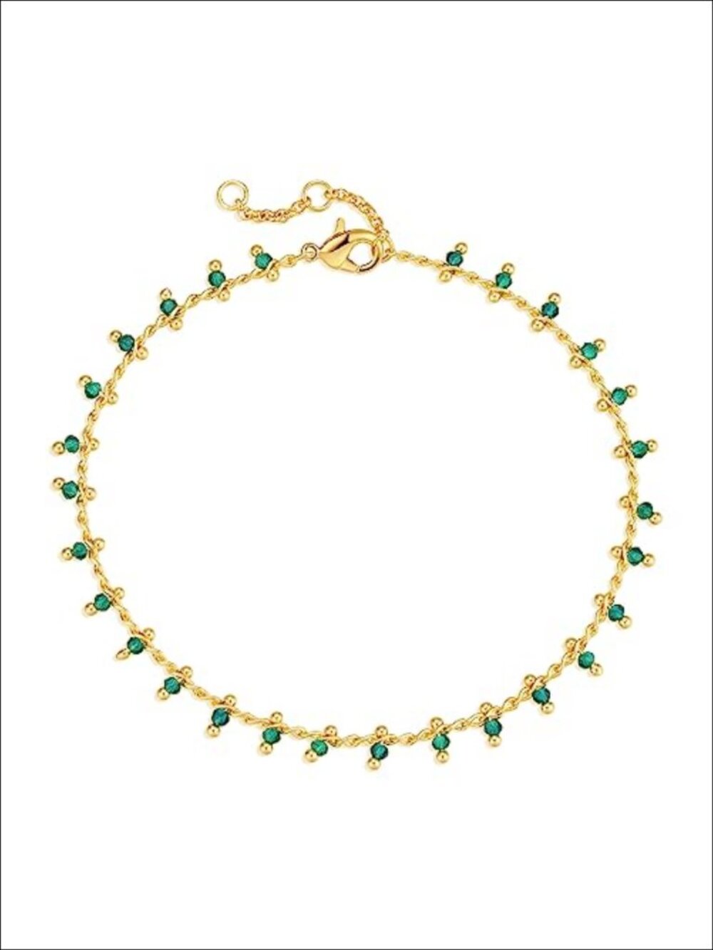 14K Gold Plated Chain Bracelet for Women Dainty Everyday Jewelry